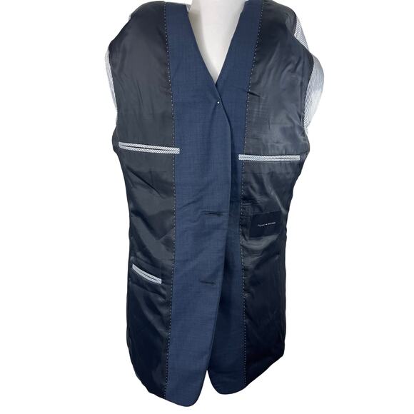 TOMMY HILFIGER Men's Tailored Wool Fitted Suit Jacket Pants - Picture 8 of 10